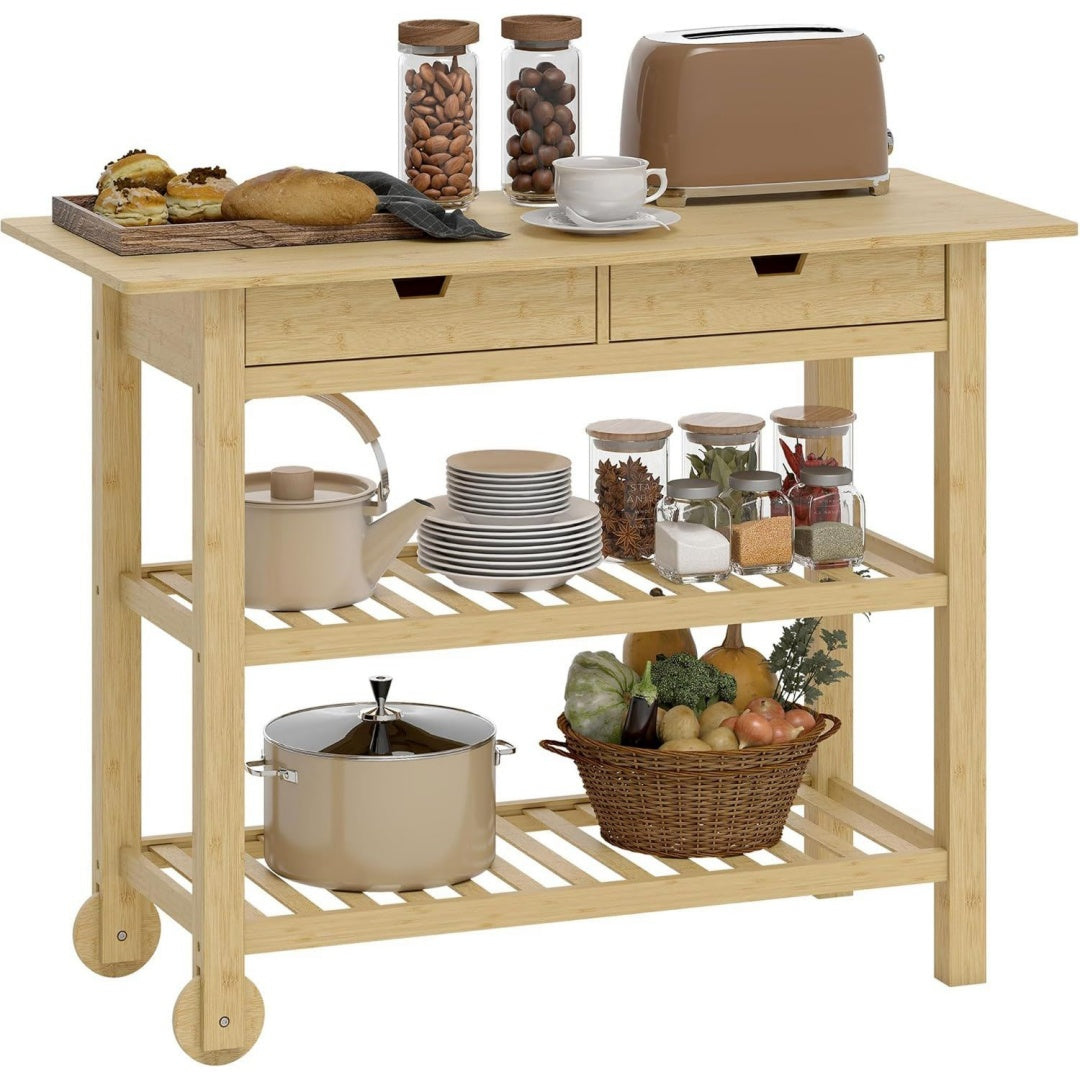 Design versatile carrelli da portata in legno antiscivolo salvaspazio