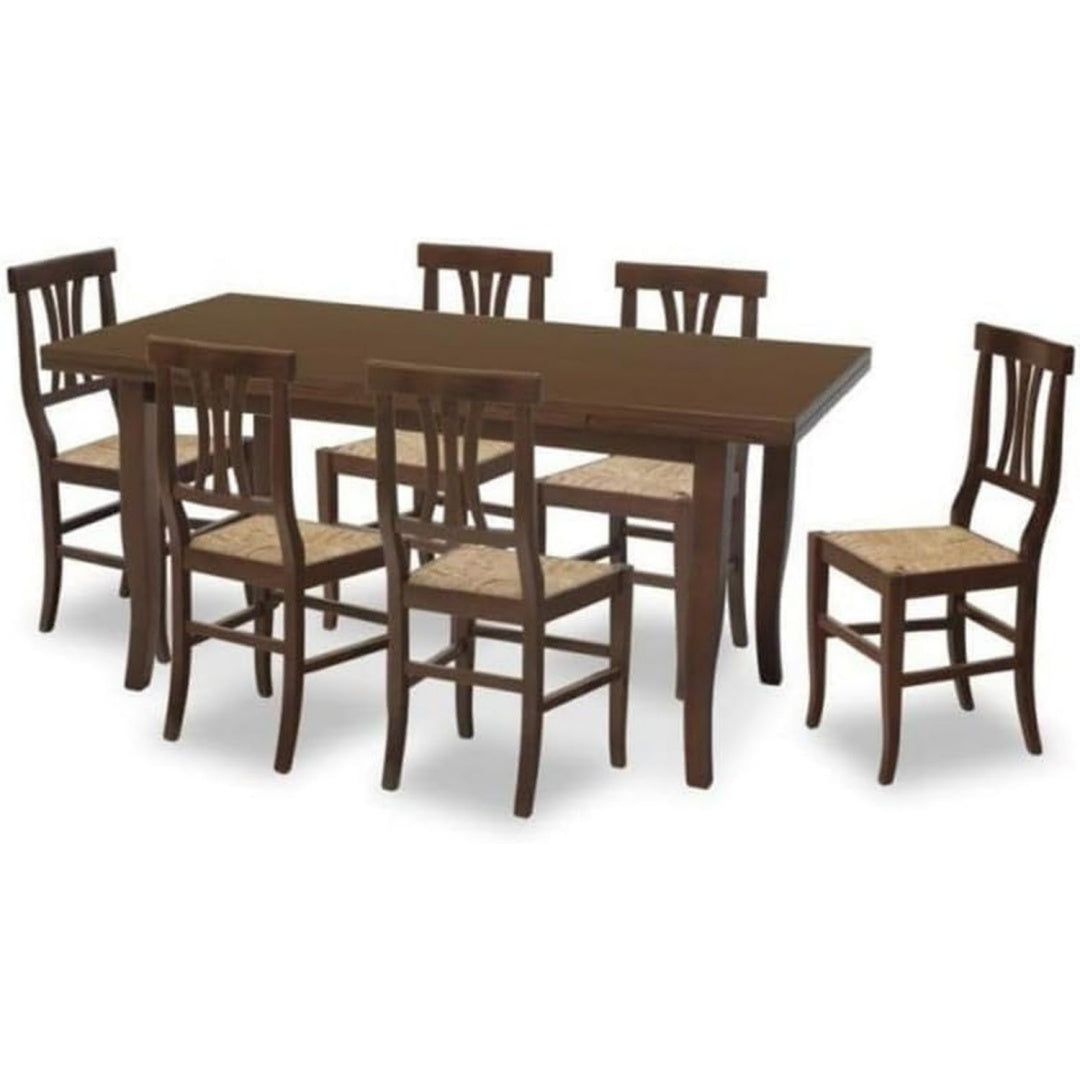 Forma equilibrata set sala da pranzo in legno rosso