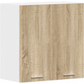 Arredo contemporaneo mobili a muro in legno rosso