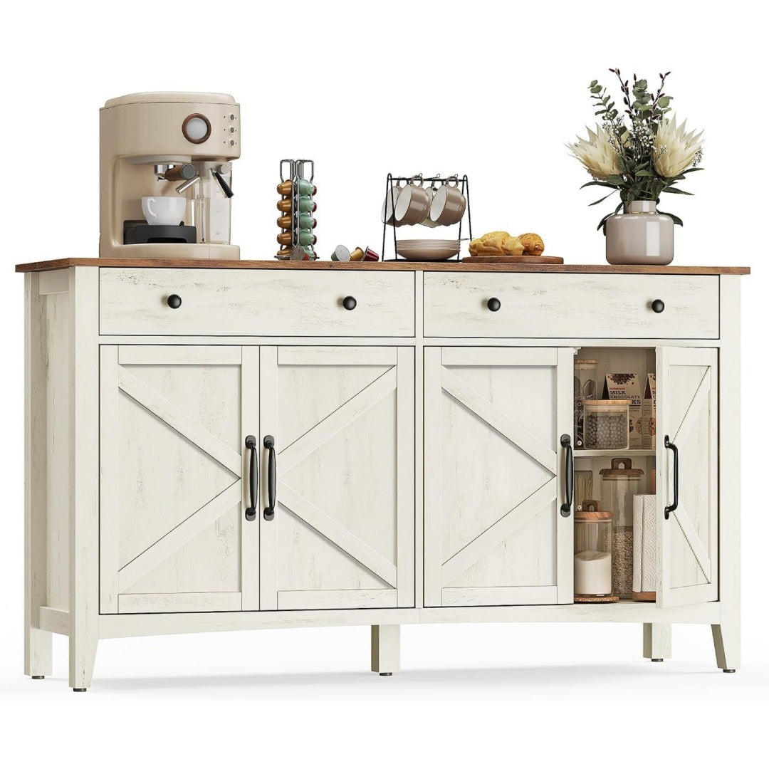 Finitura armoniosa credenze e buffet bianco