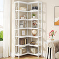 Stile raffinato librerie in legno salvaspazio bianco