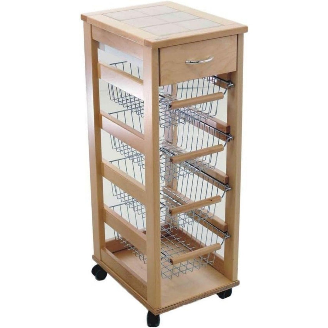 Design versatile carrelli da portata in legno bianco