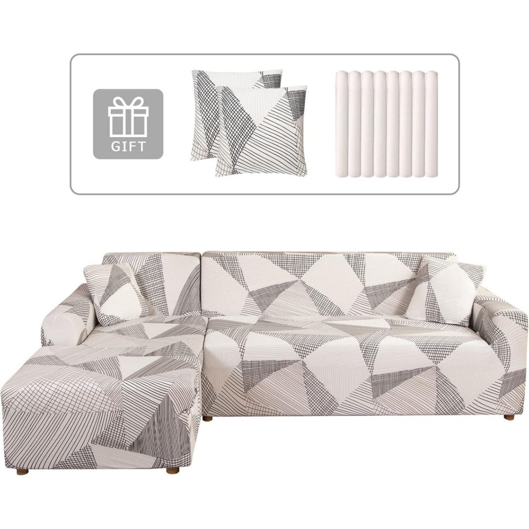 Stile raffinato fodere copridivano bianco