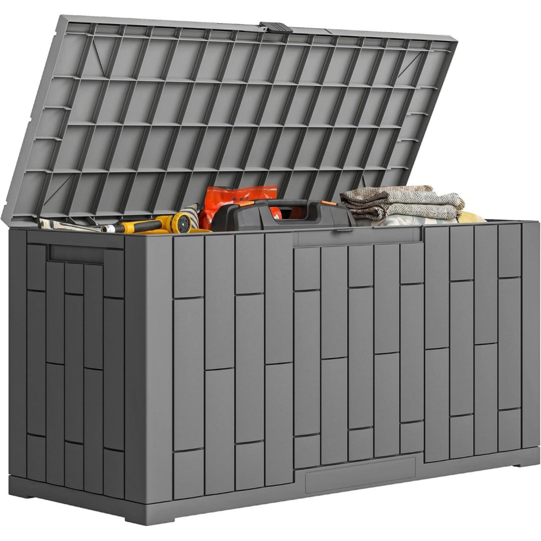 Design versatile bauli e contenitori in legno grigio