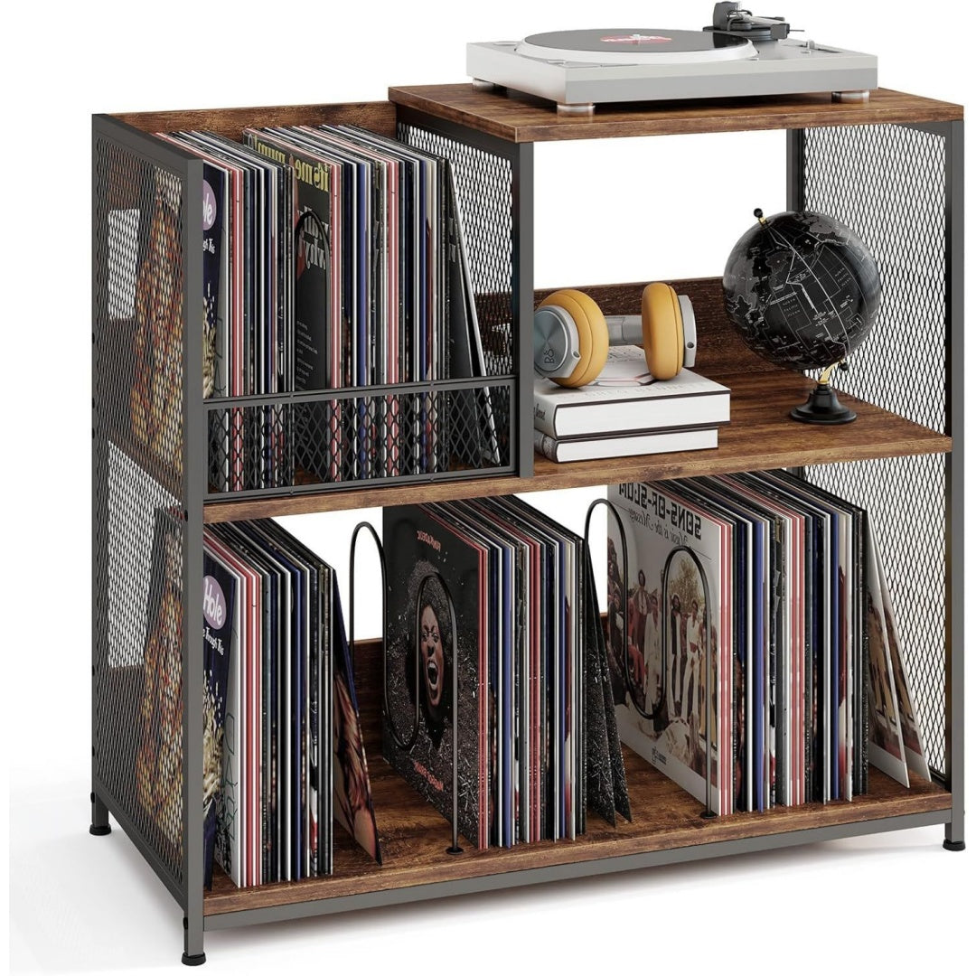 Soluzione funzionale porta cd modulari in metallo marrone