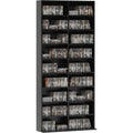 Soluzione funzionale porta cd e dvd modulari salvaspazio nero