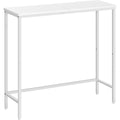 Stile raffinato console e tavoli da divano in metallo bianco