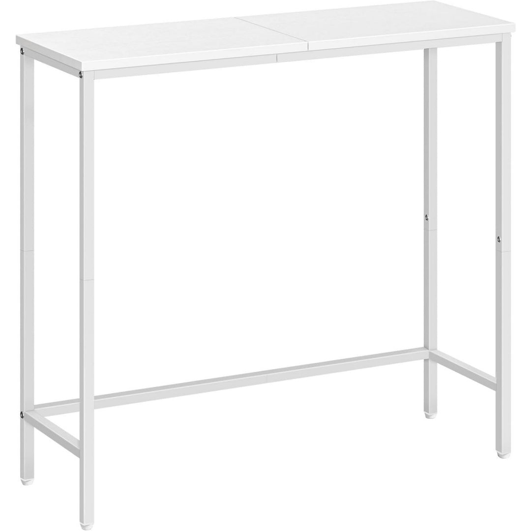 Stile raffinato console e tavoli da divano in metallo bianco