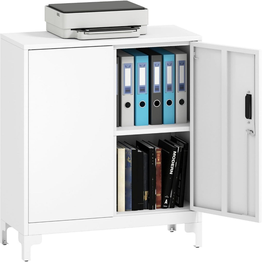 Profilo moderno armadi archivio in metallo bianco