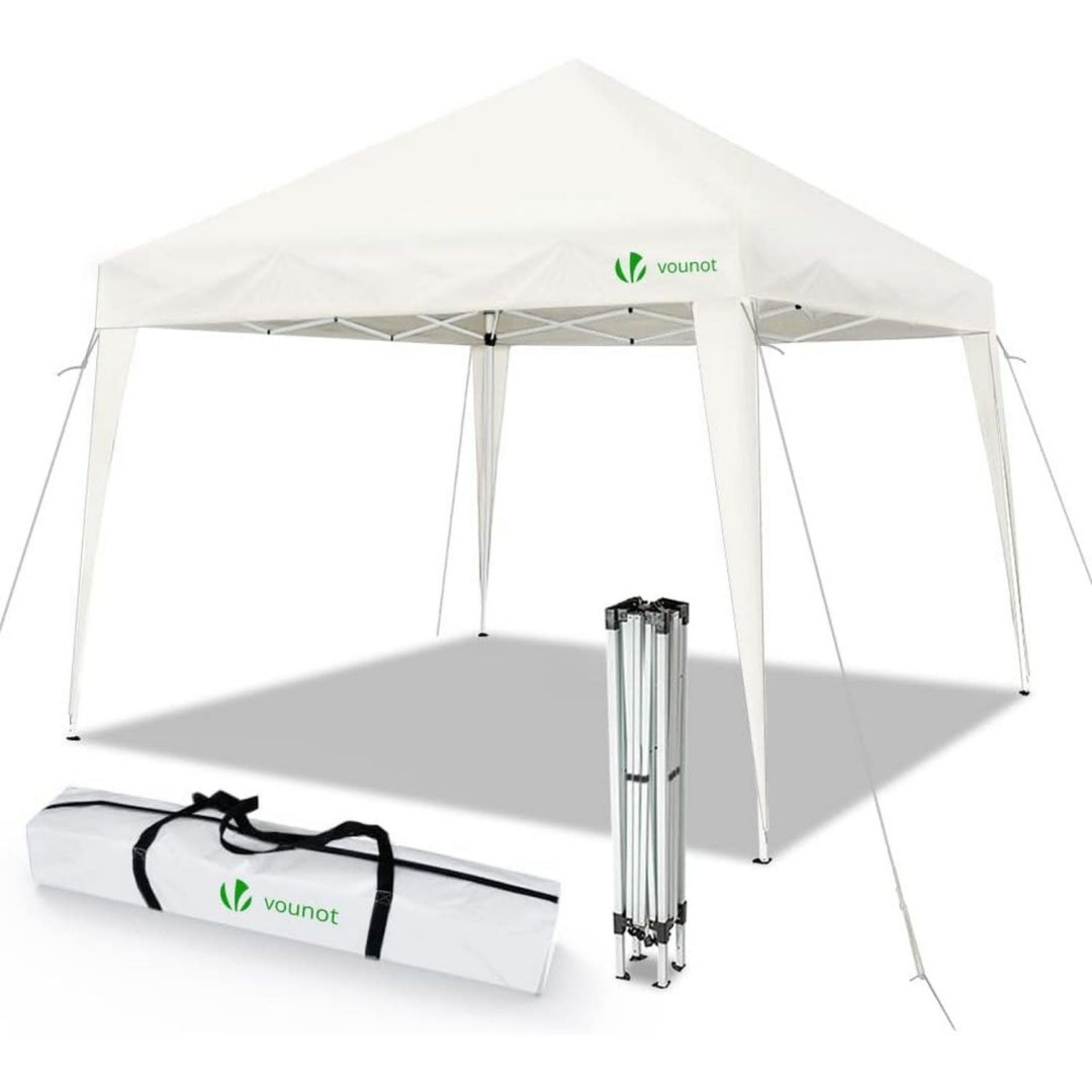 Accento naturale gazebo pieghevole bianco